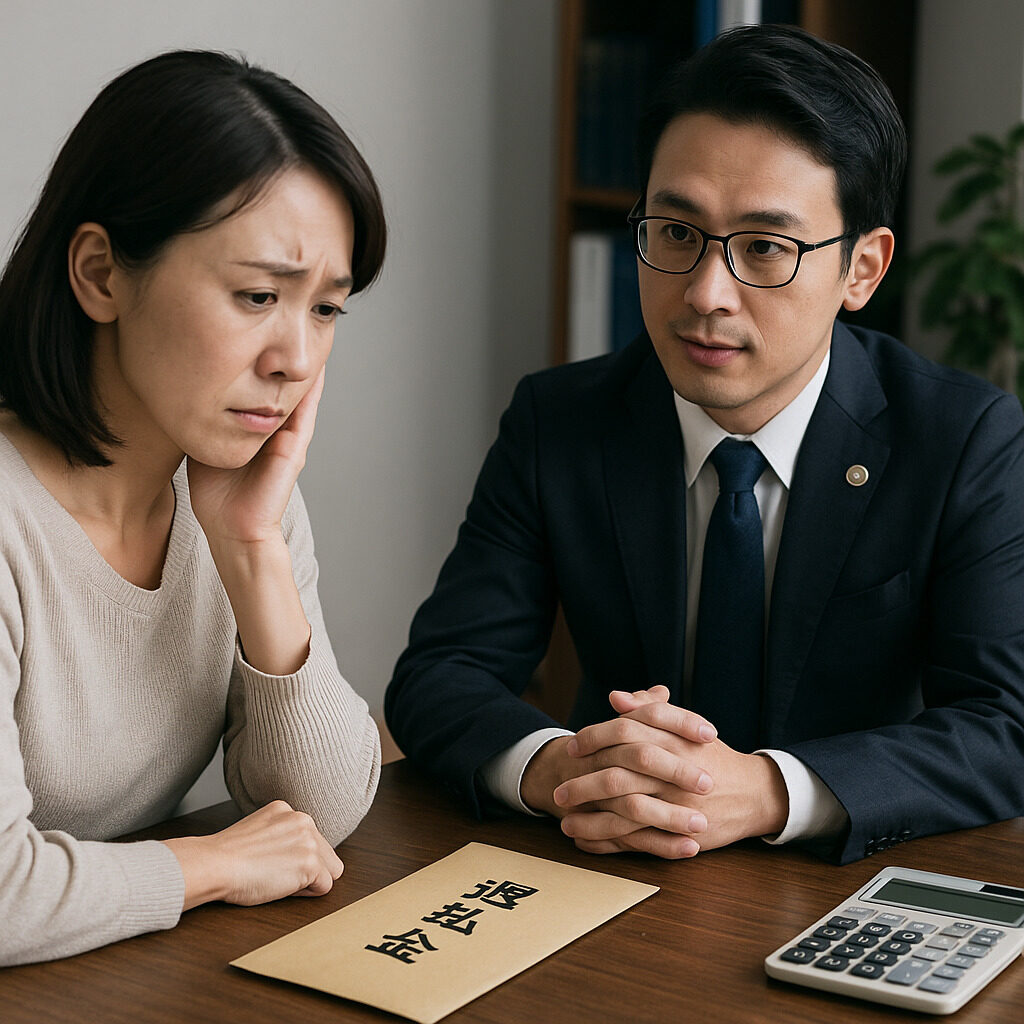 弁護士に過払い金の相談をしている様子