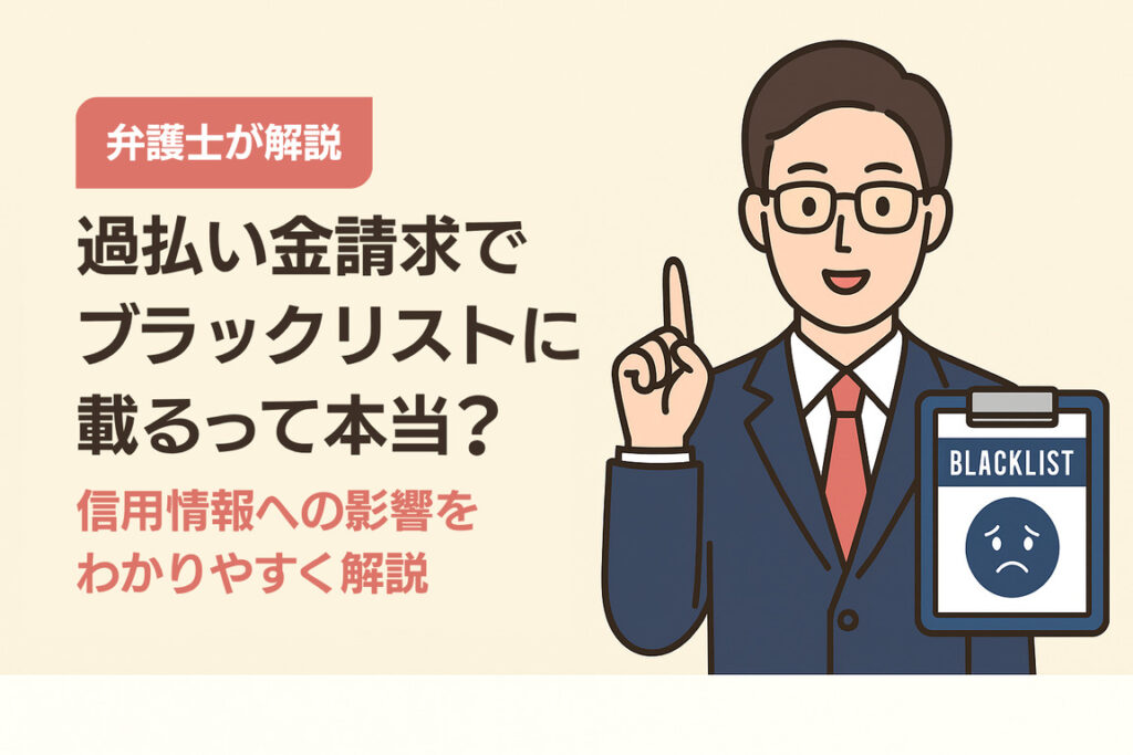 :【弁護士が解説】過払い金請求でブラックリストに載るって本当?