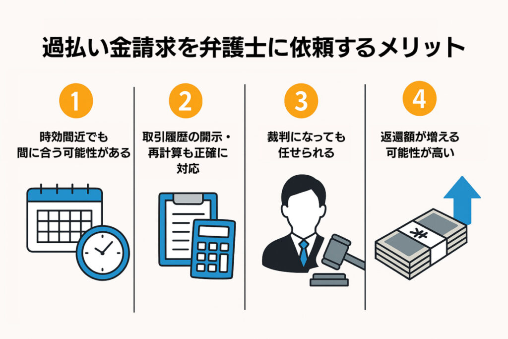 過払い金請求を弁護士に依頼するメリット