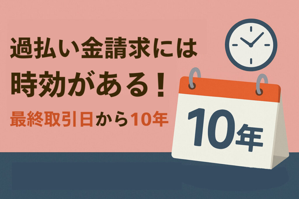 過払い金請求には時効がある!